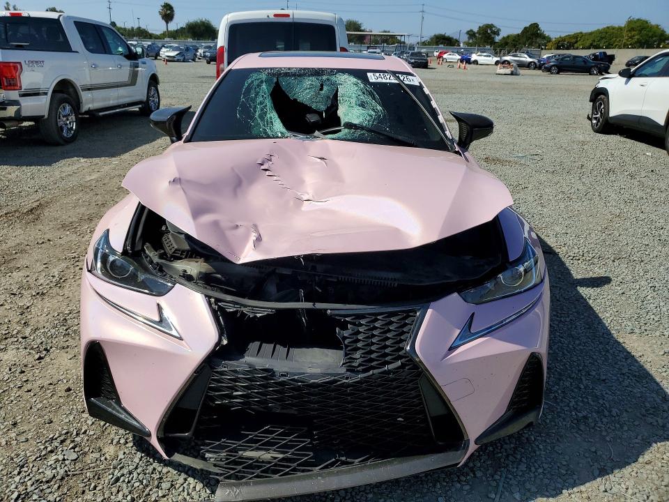 2017 Lexus Is VIN JTHBE1D29H5030638 COPART salvage auction — FRONT END, Ca - Salvage Certificate, sold $2,050 on 2026-07-14 (photo 5)