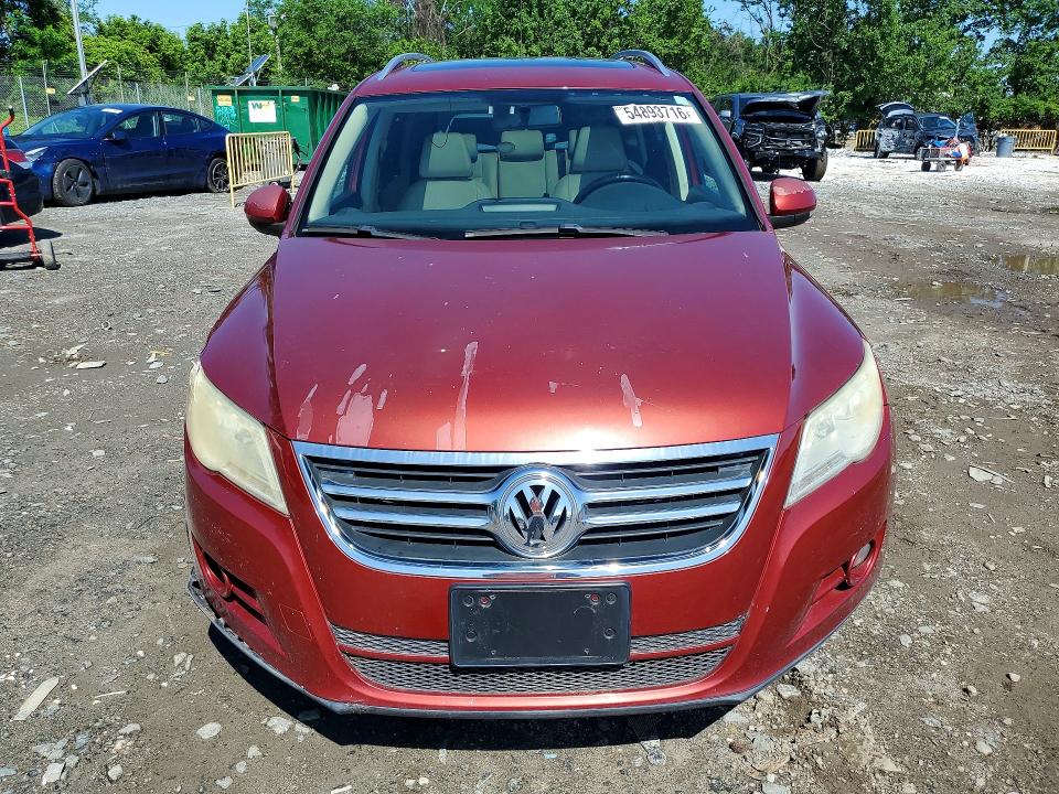 2010 Volkswagen Tiguan VIN WVGAV7AX0AW001721 COPART salvage auction — FRONT END, Md - Cert Of Salvage > 75% Damage, sold $275 on 2026-07-23 (photo 5)