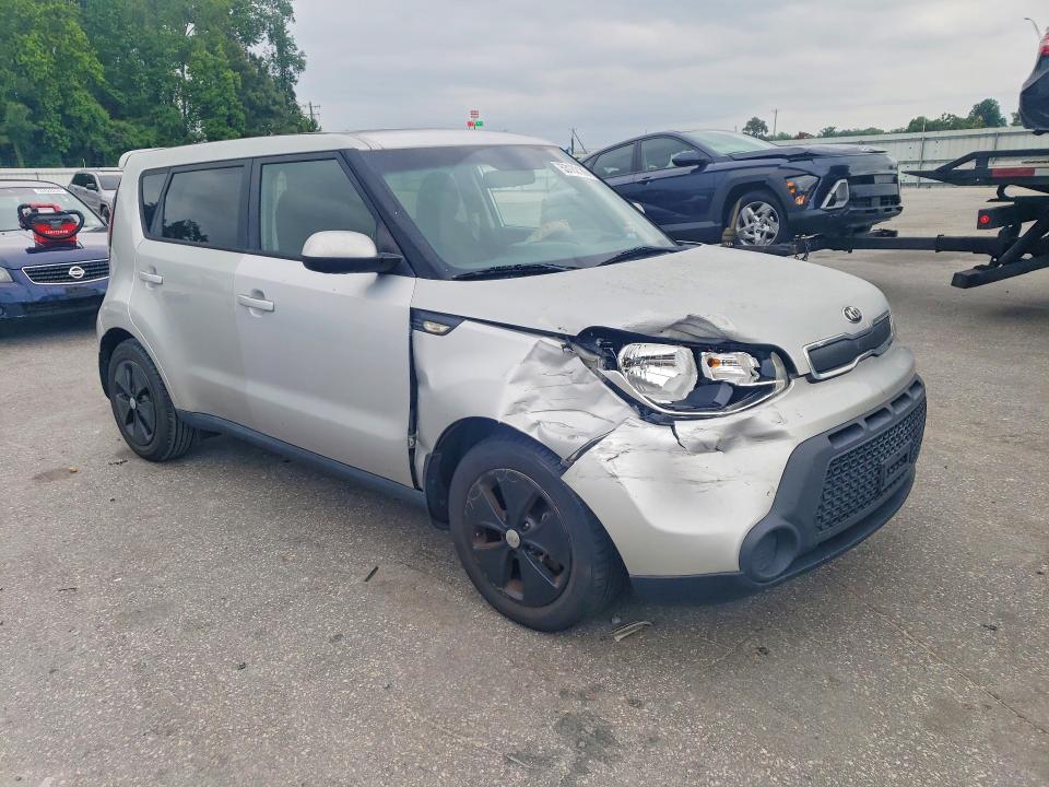 2014 Kia Soul VIN KNDJN2A26E7734206 COPART salvage auction — FRONT END, Nc - Salvage Certificate Of Title, sold $850 on 2026-07-21 (photo 4)