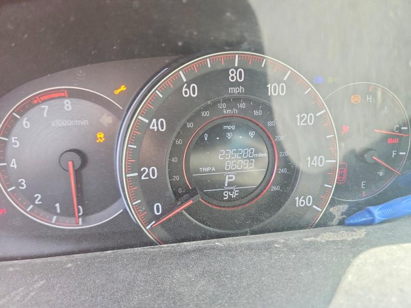 2016 Honda Accord VIN 1HGCR2F56GA245943 COPART salvage auction — FRONT END, Fl - Certificate Of Title, sold $850 on 2026-07-09 (photo 9)
