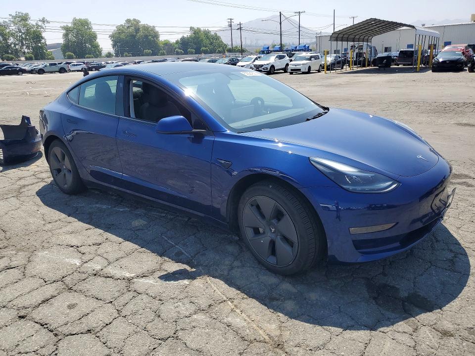 2023 Tesla VIN 5YJ3E1EB5PF704088 COPART salvage auction — REAR END, Ca - Salvage Certificate, sold $10,200 on 2026-07-13 (photo 4)