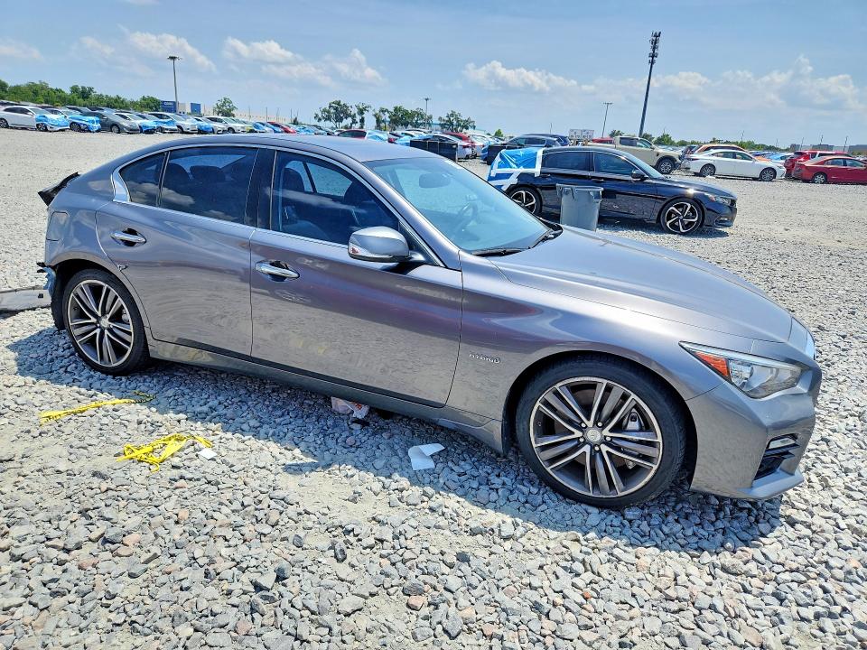 2014 Infiniti Q50 VIN JN1AV7AR7EM702962 COPART salvage auction — REAR END, Fl - Cert Of Title Slvg Rebuildable, sold $2,150 on 2026-07-13 (photo 4)