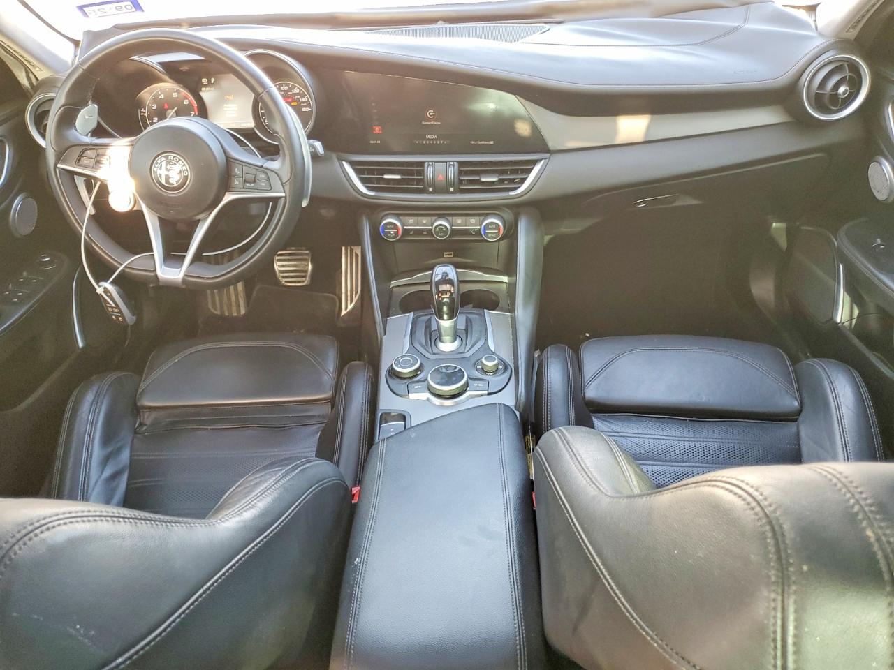 2018 Alfa Romeo Giulia VIN ZARFAECN8J7599479 COPART salvage auction — Side, TX - SALVAGE VEHICLE TITLE, sold $2,200 on 2026-07-09 (photo 8)