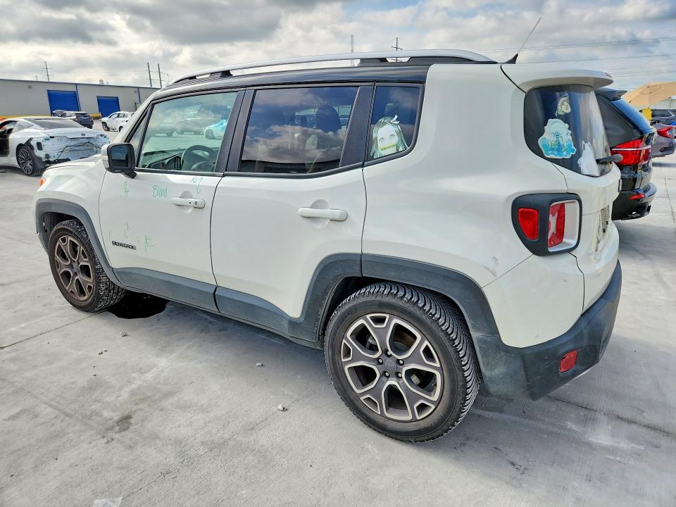 2017 Jeep Renegade VIN ZACCJADB1HPF30298 COPART salvage auction — FRONT END, TX - CERTIFICATE OF TITLE, sold $2,600 on 2026-07-17 (photo 2)