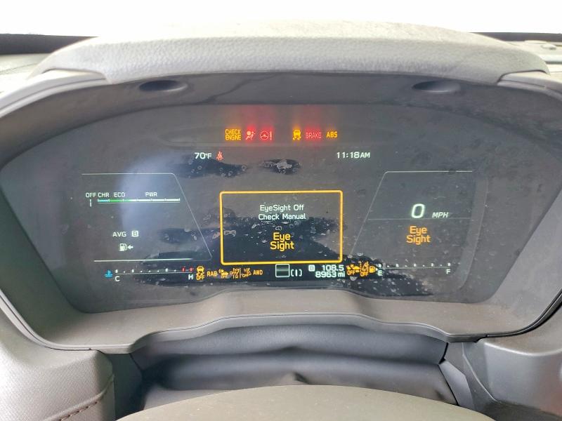 2025 Subaru Forester VIN JF2SLSJD4SH428771 COPART salvage auction — INTERIOR BURN, Ca - Salvage Certificate, sold $6,300 on 2026-07-24 (photo 9)