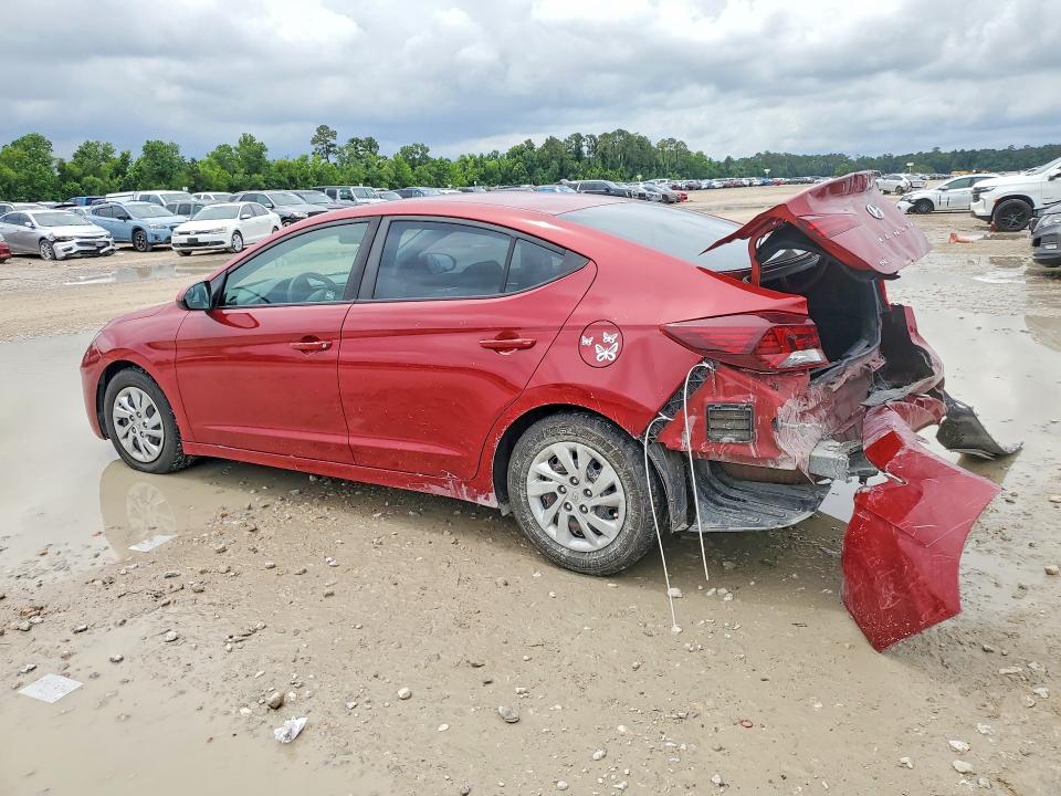 2019 Hyundai Elantra VIN KMHD74LF1KU807154 COPART salvage auction — REAR END, Tx - Salvage Vehicle Title, sold $2,450 on 2026-07-24 (photo 2)