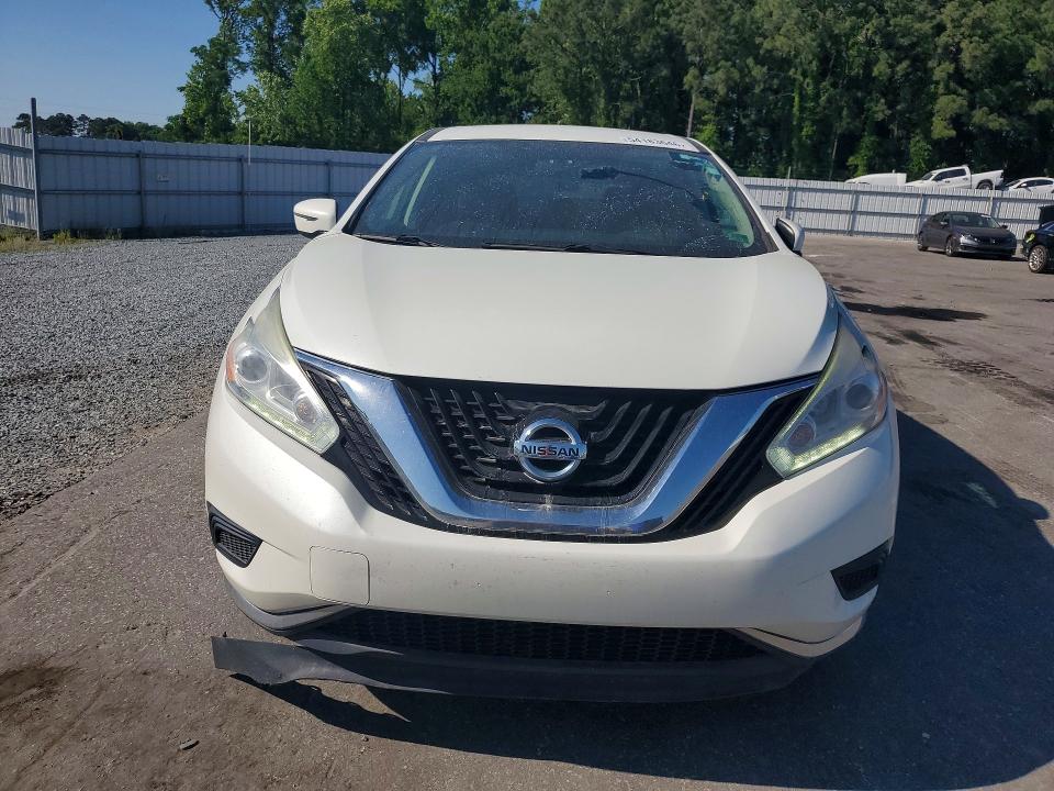2017 Nissan Murano VIN 5N1AZ2MH0HN184601 COPART salvage auction — FRONT END, Nc - Dealer Only Clean Title (P), sold $1,850 on 2026-07-02 (photo 5)