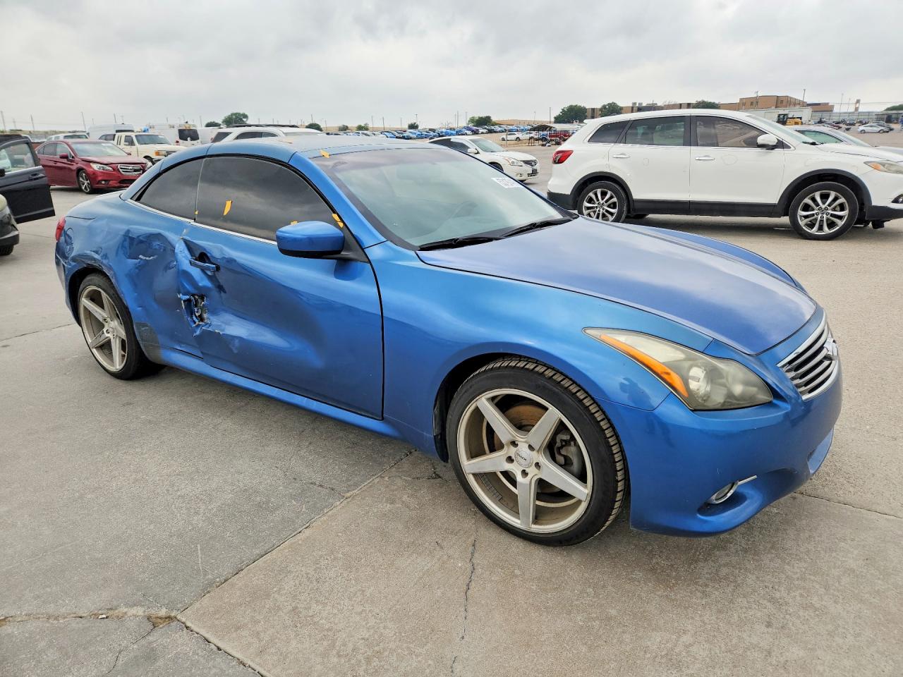 2012 Infiniti G37 VIN JN1CV6FE5CM201283 COPART salvage auction — Side, TX - SALVAGE VEHICLE TITLE, sold $2,150 on 2026-07-09 (photo 4)