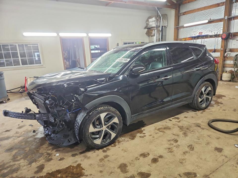 2016 Hyundai Tucson VIN KM8J3CA25GU162993 COPART salvage auction — FRONT END, Il - Salvage Certificate, sold $1,400 on 2026-07-06 (photo 1)