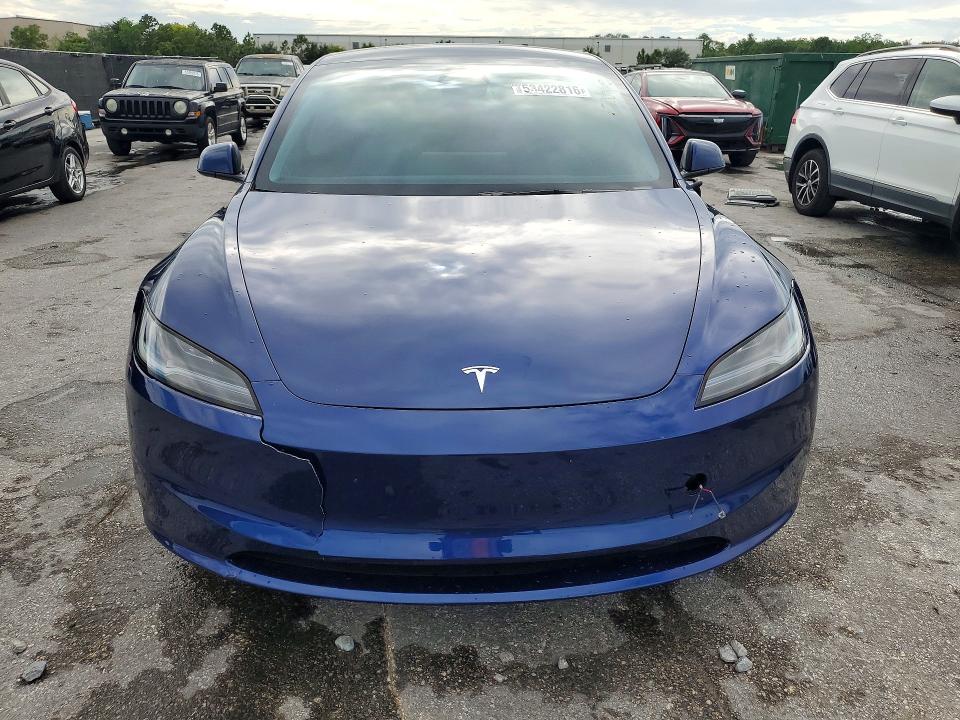 2025 Tesla Model 3 VIN 5YJ3E1EA8SF951735 COPART salvage auction — REAR END, Fl - Cert Of Title Slvg Rebuildable, sold $8,100 on 2026-07-28 (photo 5)