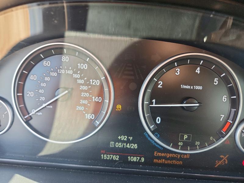 2015 BMW 5er VIN WBA5A7C58FD625974 COPART salvage auction — ROOF, Nj - Certificate Of Title, sold $1,100 on 2026-07-21 (photo 9)