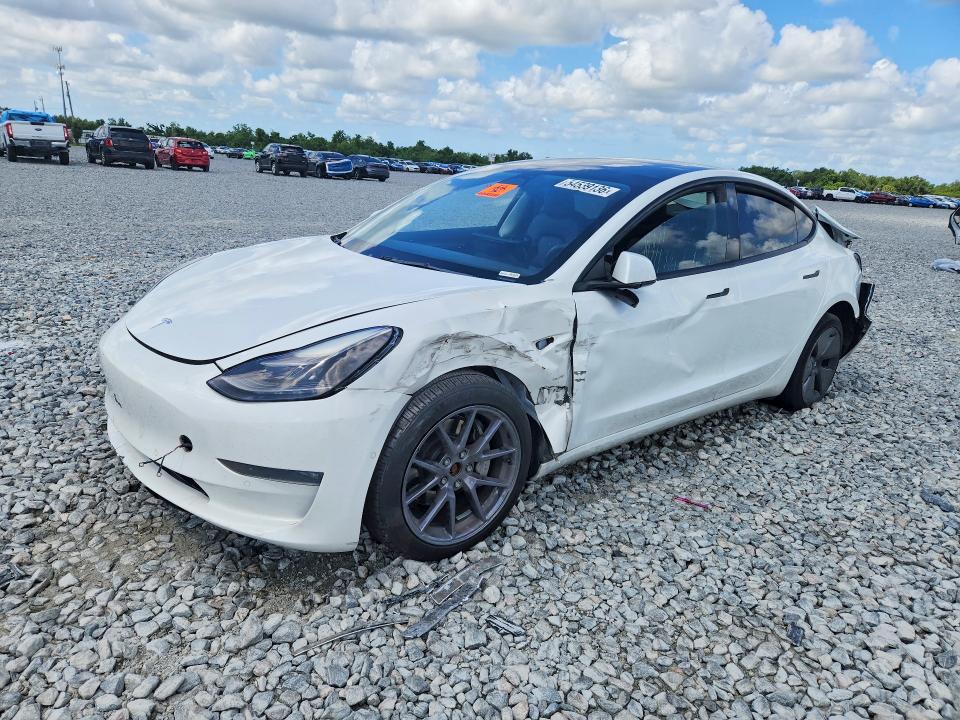 2022 Tesla Model 3 VIN 5YJ3E1EB0NF267758 COPART salvage auction — REAR END, FL - CERTIFICATE OF DESTRUCTION, sold $0 on 2026-09-16 (photo 1)