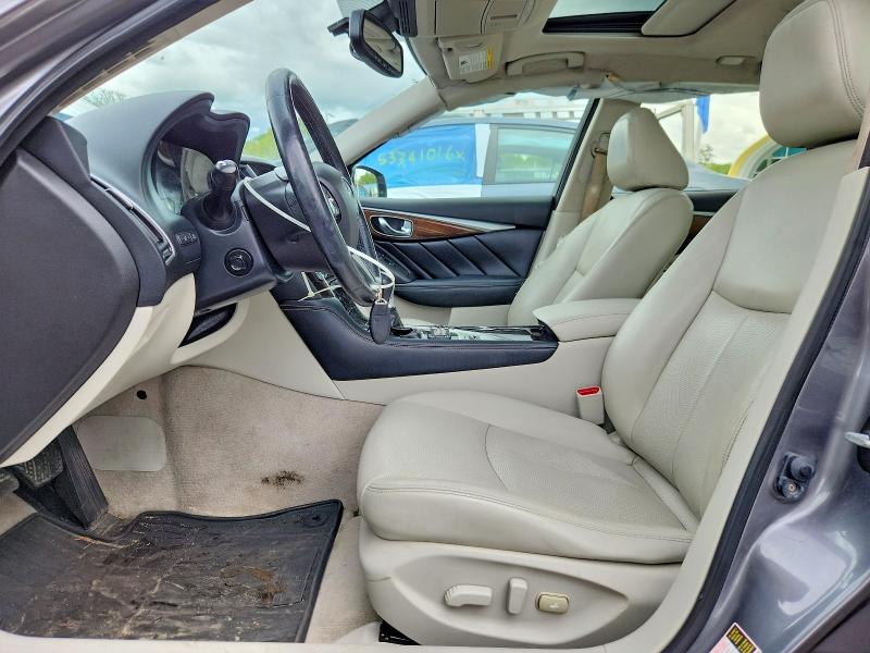 2015 Infiniti Q50 VIN JN1BV7AR0FM392983 COPART salvage auction — FRONT END, Ma - Cert Of Title-Salvage, sold $1,800 on 2026-07-02 (photo 7)
