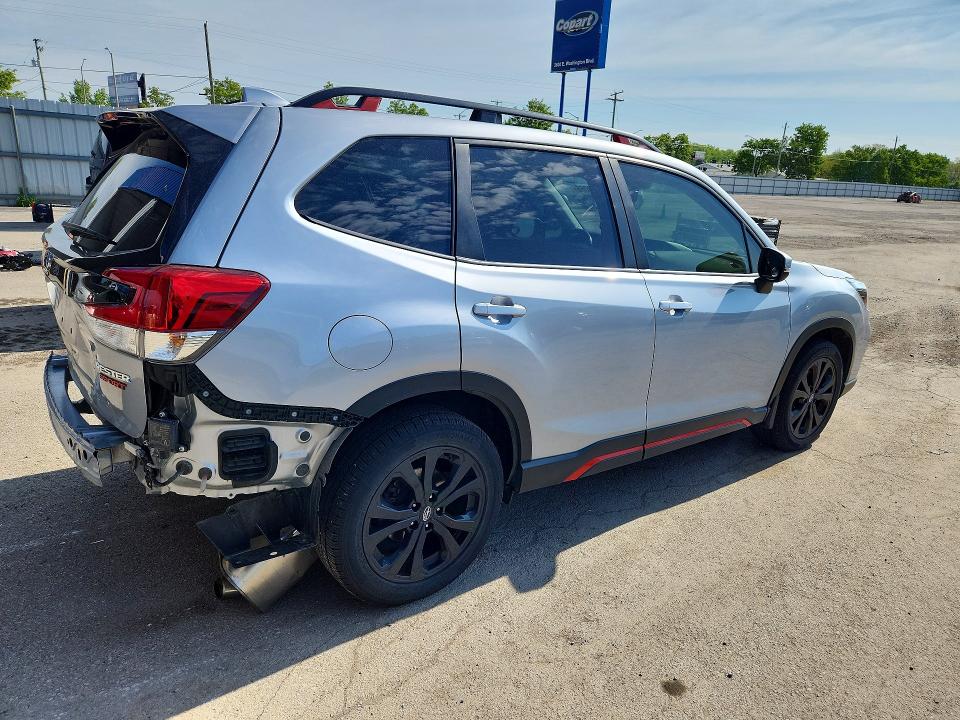 2021 Subaru Forester VIN JF2SKARC6MH593099 COPART salvage auction — REAR END, In - Cert Of Title-Salvage Title, sold $7,300 on 2026-07-20 (photo 3)