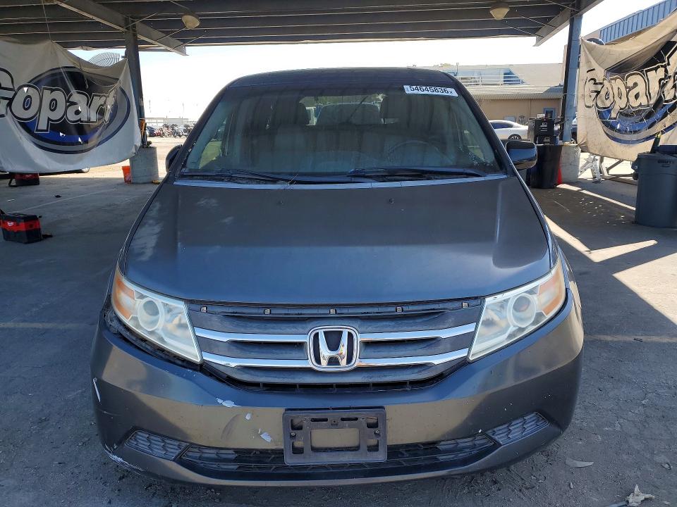 2013 Honda Odyssey VIN 5FNRL5H69DB003989 COPART salvage auction — FRONT END, Ca - Dis/Dlr/Exp Only Clean Title, sold $2,050 on 2026-07-02 (photo 5)