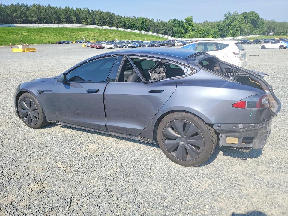 2021 Tesla VIN 5YJSA1E55MF440450 COPART salvage auction — REAR END, Salvage Title, sold $7,600 on 2026-07-23 (photo 2)