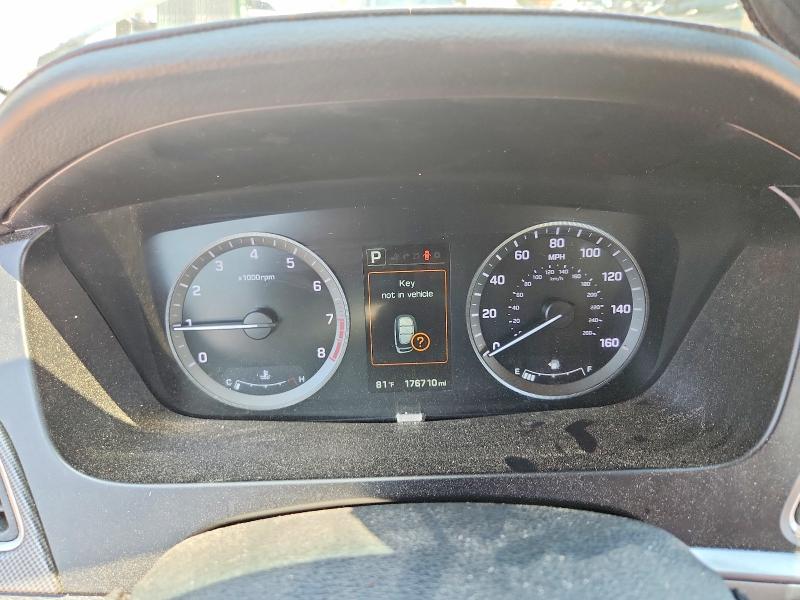 2015 Hyundai Sonata VIN 5NPE34AF3FH082809 COPART salvage auction — FRONT END, Va - Cert Of Title - Salvage, sold $1,500 on 2026-07-06 (photo 9)