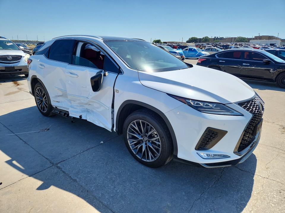 2022 Lexus Rx 450h VIN 2T2YGMDA2NC072271 COPART salvage auction — SIDE, TX - CERTIFICATE OF TITLE, sold $16,200 on 2026-07-23 (photo 4)