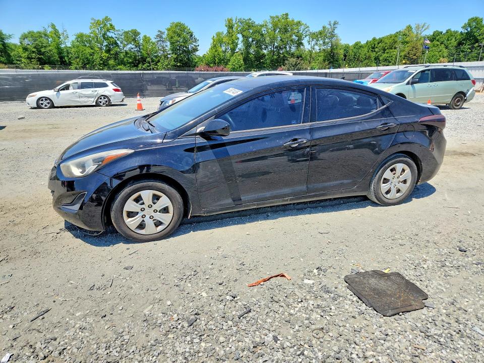 2016 Hyundai VIN KMHDH4AE5GU636813 COPART salvage auction — FRONT END, Sc - Cert Of Title-Salvage, sold $950 on 2026-07-27 (photo 1)