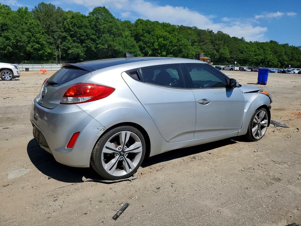 2012 Hyundai Veloster VIN KMHTC6ADXCU079128 COPART salvage auction — FRONT END, Ga - Cert Of Title-Salvage, sold $1,250 on 2026-07-31 (photo 3)