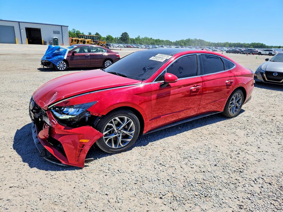 2020 Hyundai Sonata VIN 5NPEF4JA2LH039683 COPART salvage auction — FRONT END, Nc - Salvage Certificate Of Title, sold $3,300 on 2026-07-06 (photo 1)