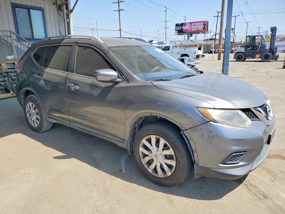 2016 Nissan Rogue VIN JN8AT2MT3GW002526 COPART salvage auction — FRONT END, Ca - Salvage Certificate, sold $1,350 on 2026-07-16 (photo 4)