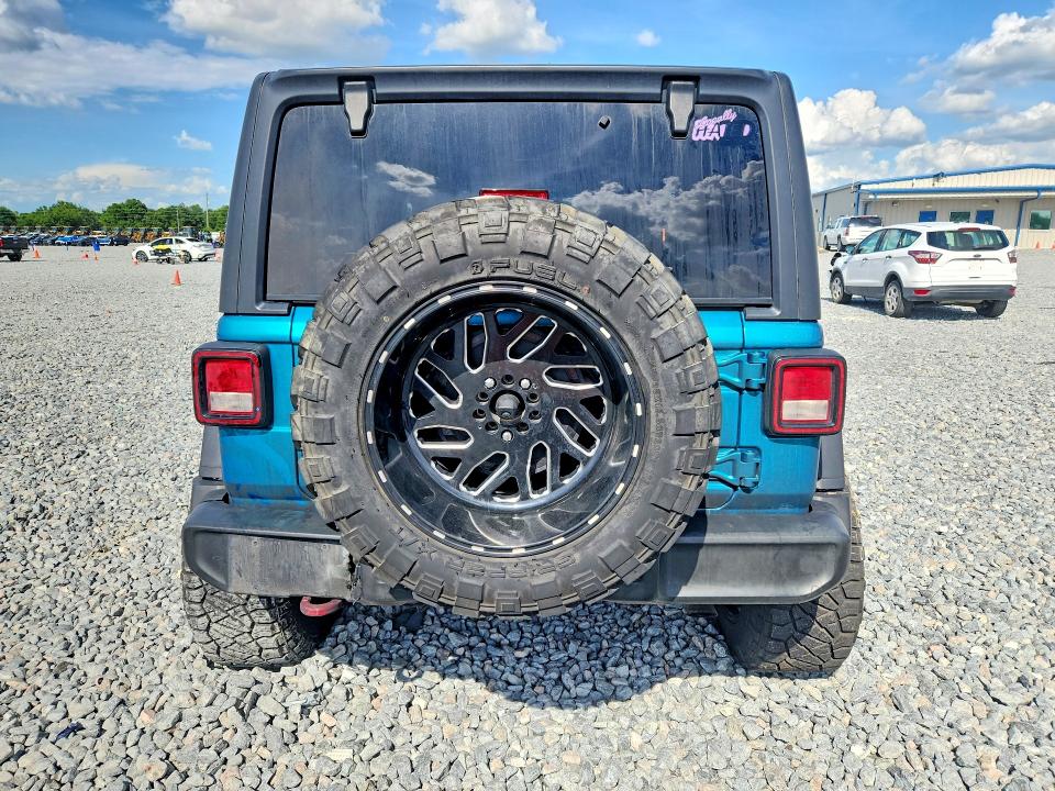2020 Jeep Wrangler unlimited VIN 1C4HJXFNXLW351298 COPART salvage auction — BURN, Fl - Cert Of Title Slvg Rebuildable, sold $1,900 on 2026-07-02 (photo 6)