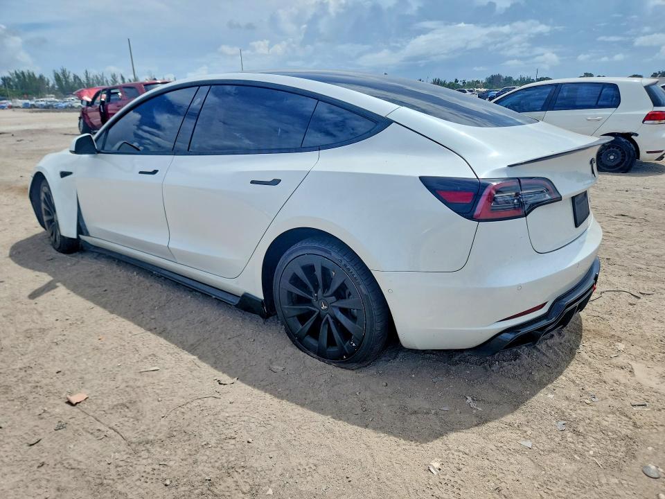 2022 Tesla Model 3 VIN 5YJ3E1EBXNF187030 COPART salvage auction — FRONT END, Fl - Certificate Of Destruction, sold $7,100 on 2026-07-14 (photo 2)