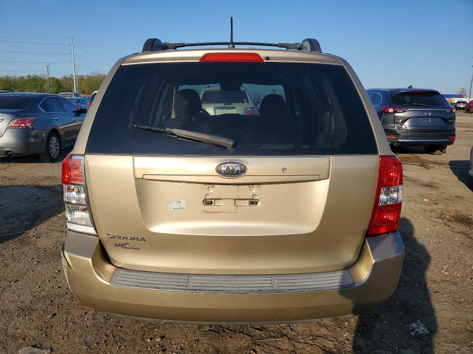 2008 Kia SEDONA VIN KNDMB133486254035 COPART salvage auction — FRONT END, Mi - Certificate Of Title, sold $1,600 on 2026-07-02 (photo 6)