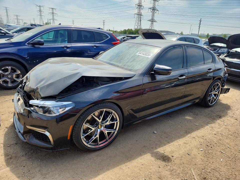 2018 BMW M5 VIN WBAJB9C58JB035446 COPART salvage auction — FRONT END, Il - Salvage Certificate, sold $9,100 on 2026-08-04 (photo 1)
