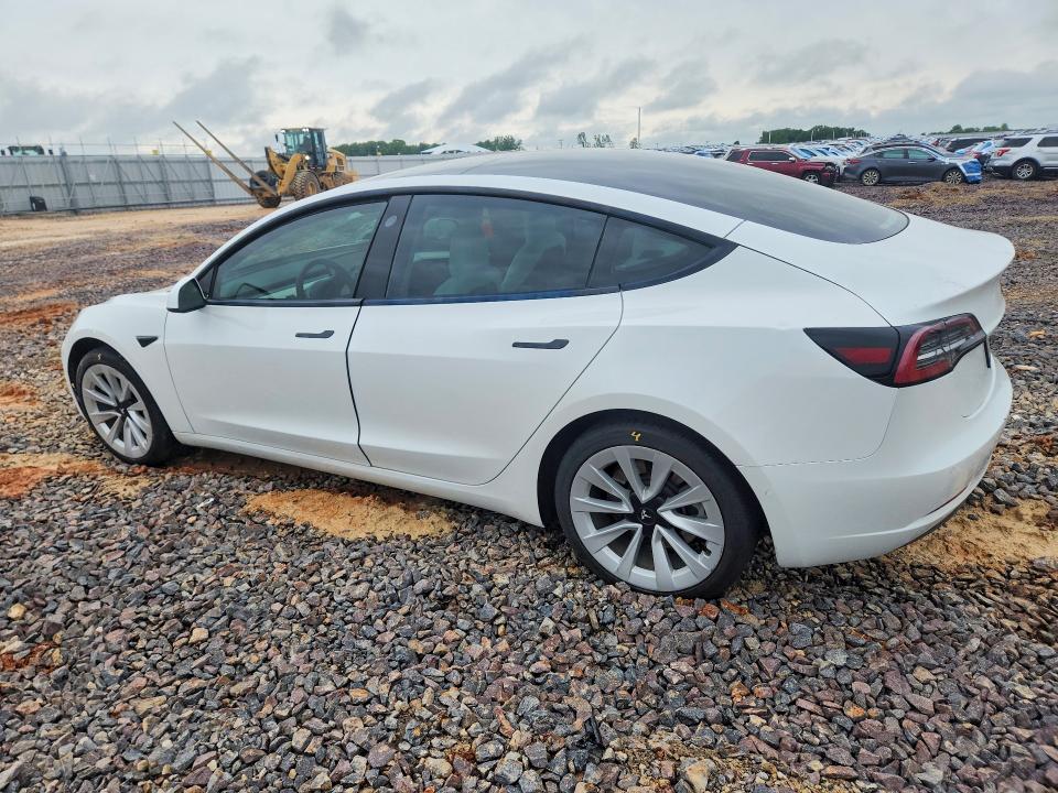 2022 Tesla Model 3 VIN 5YJ3E1EB6NF359893 COPART salvage auction — HAIL, Mo - Salvage Certificate Of Title, sold $9,500 on 2026-07-27 (photo 2)
