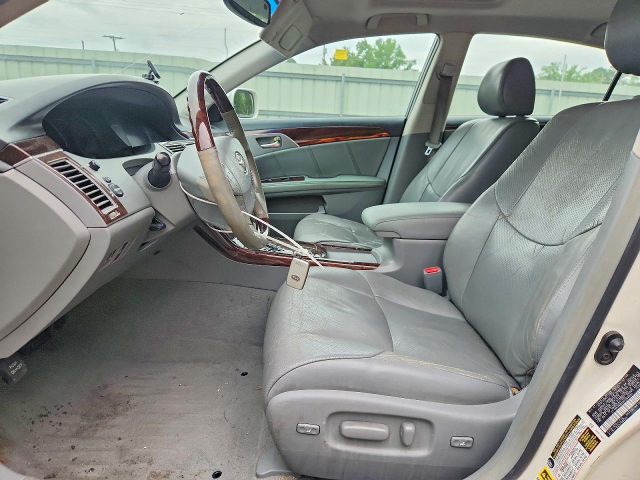 2008 Toyota Avalon VIN 4T1BK36B08U269984 COPART salvage auction — Front End, LA - CERT OF TITLE-SALVAGE (P), sold $900 on 2026-07-09 (photo 7)