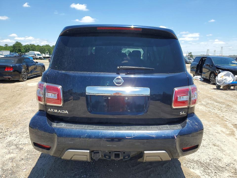 2019 Nissan Armada VIN JN8AY2ND0KX010384 COPART salvage auction — FRONT END, Tx - Salvage Vehicle Title, sold $6,900 on 2026-07-07 (photo 6)