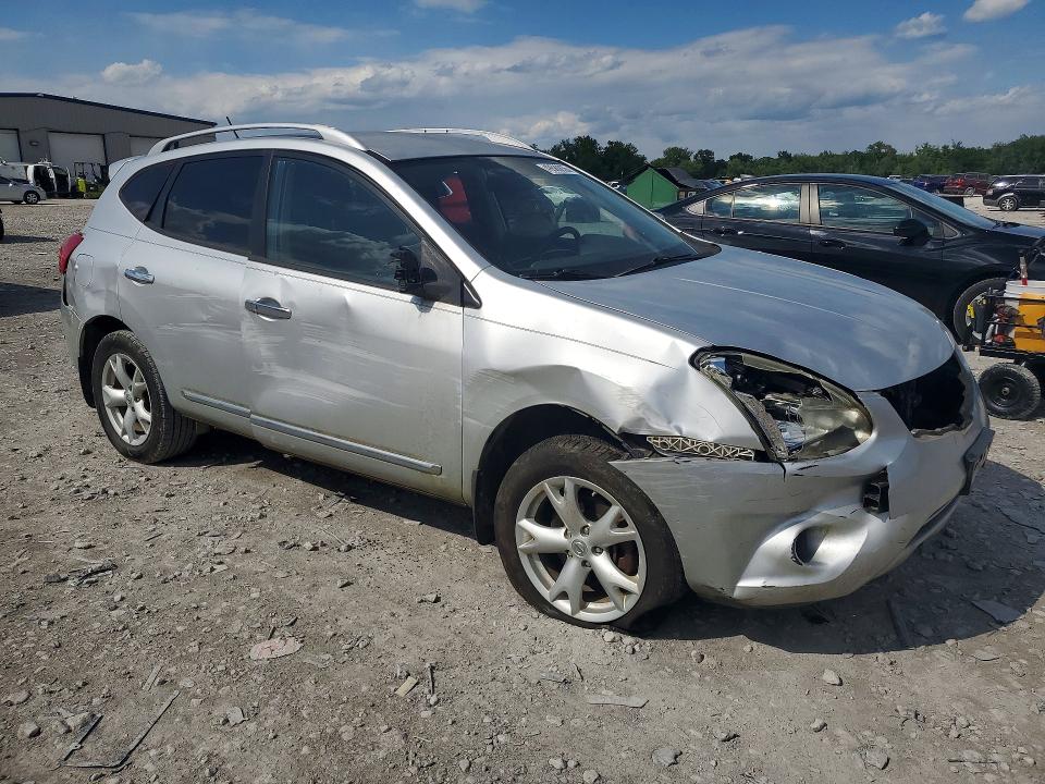2011 Nissan Rogue VIN JN8AS5MT8BW172572 COPART salvage auction — FRONT END, Il - Salvage Certificate, sold $325 on 2026-07-06 (photo 4)