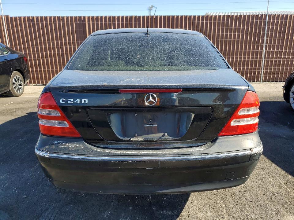 2002 Mercedes-benz C class VIN WDBRF61J42F135982 COPART salvage auction — REAR END, CA - CERTIFICATE OF TITLE, sold $400 on 2026-07-29 (photo 6)
