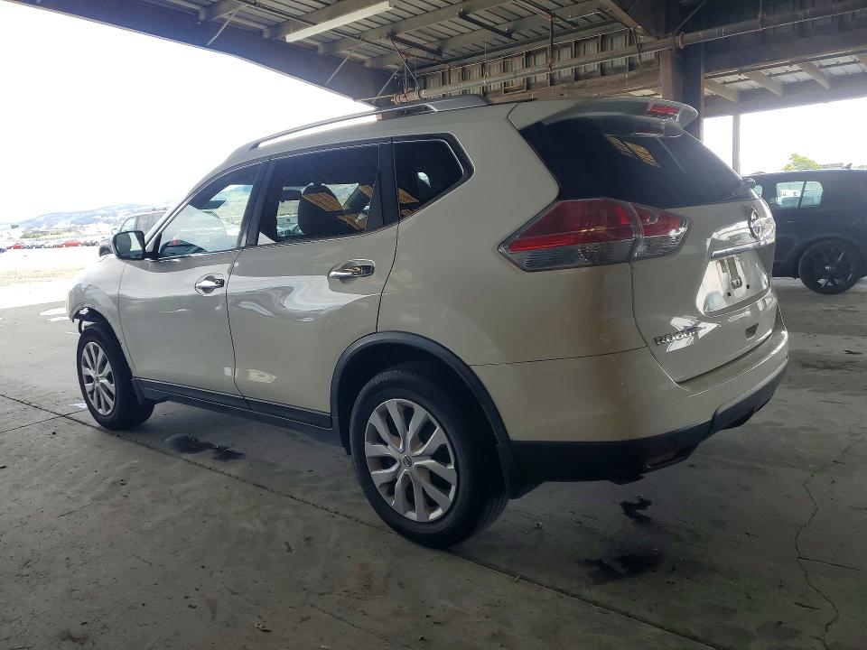2016 Nissan Rogue VIN JN8AT2MT8GW002456 COPART salvage auction — FRONT END, Ca - Salvage Certificate, sold $2,750 on 2026-07-02 (photo 2)
