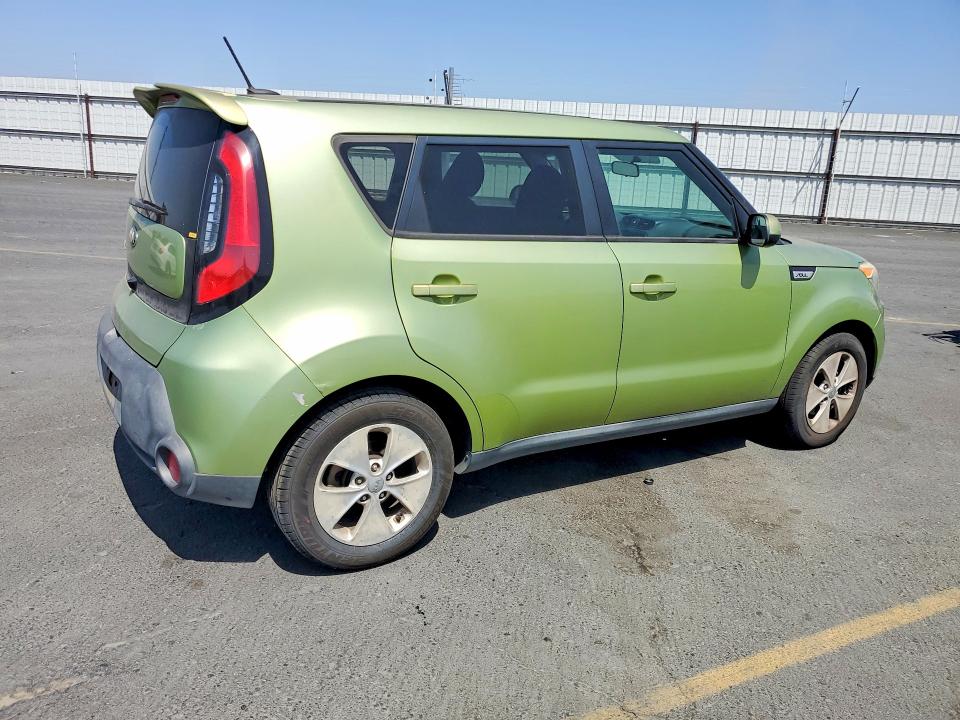 2015 Kia Soul VIN KNDJN2A26F7760211 COPART salvage auction — VANDALISM, Ca - Salvage Certificate, sold $1,100 on 2026-07-09 (photo 3)