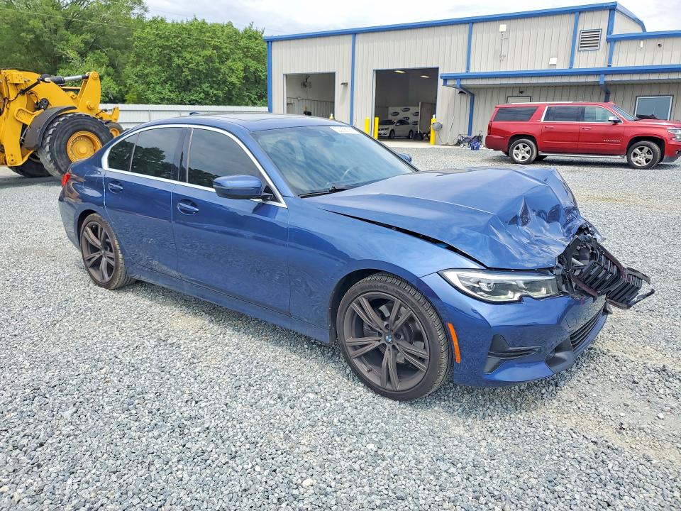 2021 BMW 3er VIN 3MW5R1J01M8B58873 COPART salvage auction — FRONT END, Nc - Salvage Certificate Of Title, sold $11,000 on 2026-07-30 (photo 4)
