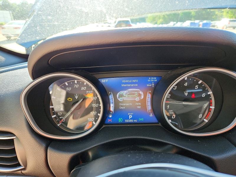 2018 Maserati Levante VIN ZN661XUS0JX298505 COPART salvage auction — WATER/FLOOD, Nc - Salvage Certificate Of Title, sold $9,900 on 2026-07-10 (photo 9)