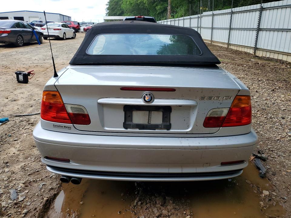 2003 BMW 3er VIN WBABS534X3JU98377 COPART salvage auction — ROOF, Ga - Cert Of Title-Salvage, sold $900 on 2026-07-10 (photo 6)