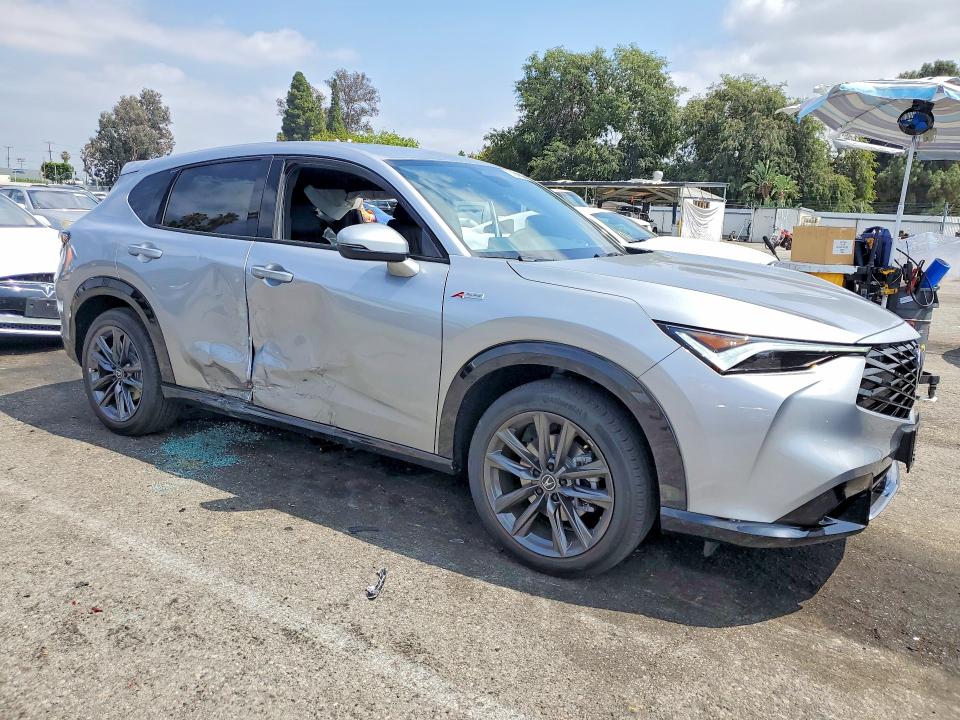 2025 Acura Adx VIN 3HDSA1H51SM707165 COPART salvage auction — SIDE, Ca - Salvage Certificate, sold $8,500 on 2026-07-31 (photo 4)