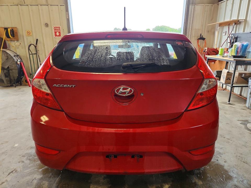 2014 Hyundai Accent VIN KMHCT5AE3EU163023 COPART salvage auction — WATER/FLOOD, Ar - Cert Of Title-Salvage, sold $400 on 2026-07-20 (photo 6)