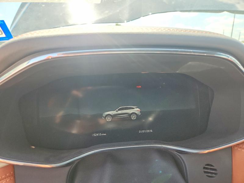 2025 Jaguar F-pace VIN SADCT2EX4SA748399 COPART salvage auction — FRONT END, Tx - Salvage Vehicle Title, sold $675 on 2026-07-27 (photo 9)
