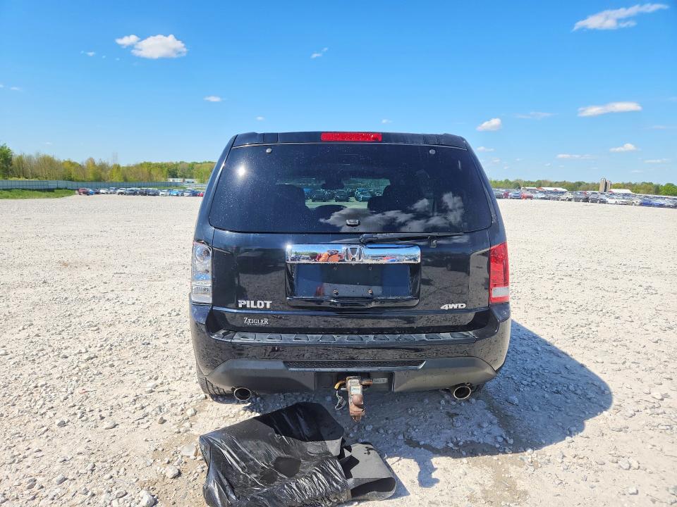 2013 Honda Pilot VIN 5FNYF4H57DB011559 COPART salvage auction — REAR END, Mi - Certificate Of Title, sold $2,000 on 2026-07-02 (photo 6)