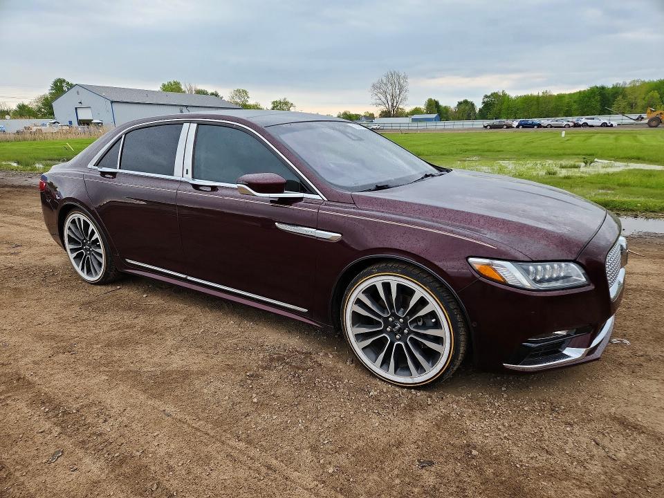 2020 Lincoln Continental VIN 1LN6L9RP2L5602102 COPART salvage auction — HAIL, Oh - Cert Of Title-Salvage, sold $10,800 on 2026-07-02 (photo 4)