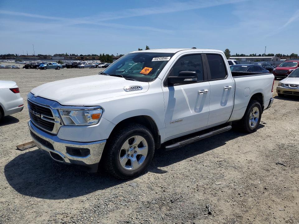 2019 Ram 1500 VIN 1C6SRFBT5KN656037 COPART salvage auction — WATER/FLOOD, Ca - Salvage Certificate, sold $5,600 on 2026-08-04 (photo 1)