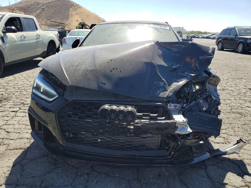 2019 Audi A5 VIN WAUDNCF57KA064666 COPART salvage auction — FRONT END, CA - SALVAGE CERTIFICATE, sold $4,600 on 2026-07-30 (photo 5)