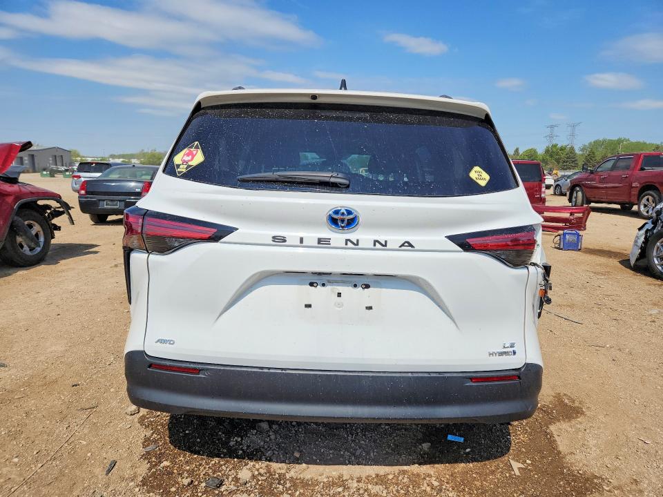 2022 Toyota VIN 5TDKSKFC5NS058559 COPART salvage auction — SIDE, Il - Salvage Certificate, sold $14,800 on 2026-07-07 (photo 6)
