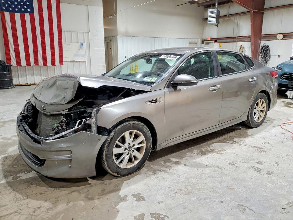 2016 Kia Optima VIN 5XXGT4L35GG014715 COPART salvage auction — FRONT END, NY - MV-907A SALVAGE CERTIFICATE, sold $475 on 2026-07-27 (photo 1)