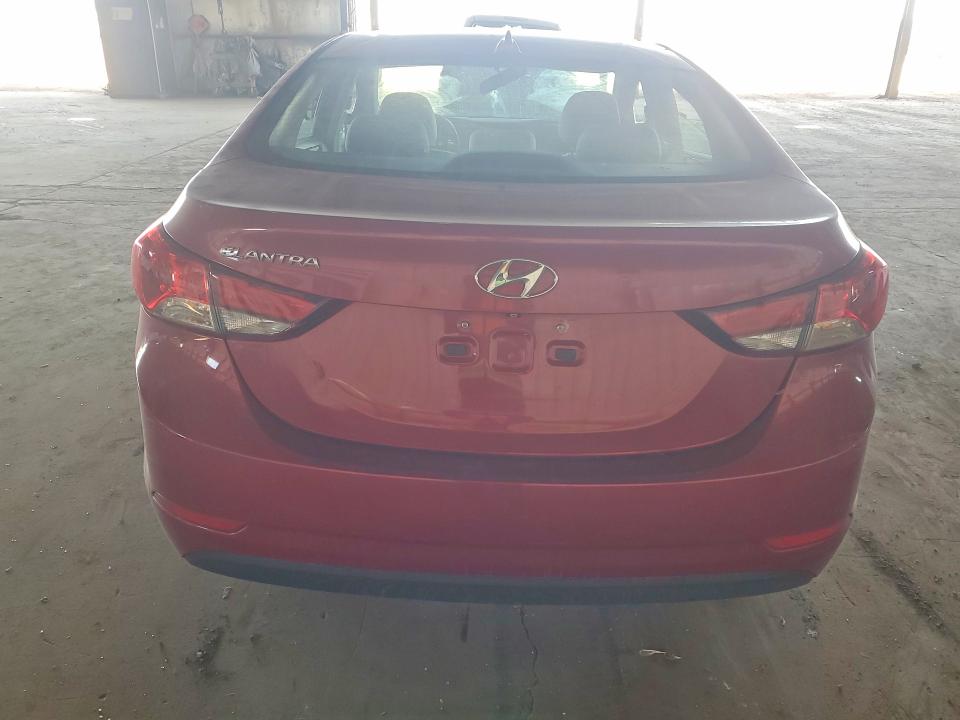 2016 Hyundai Elantra VIN KMHDH4AE3GU519781 COPART salvage auction — FRONT END, AZ - CERT OF TITLE - SALVAGE, sold $2,100 on 2026-07-27 (photo 6)